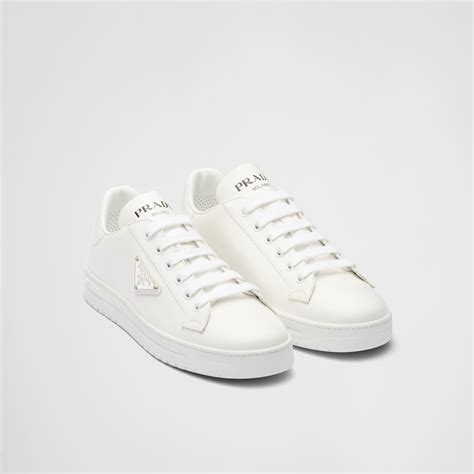 White Downtown Leather Sneakers 